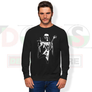Darth Vader playing guitar graphic sweatshirt
