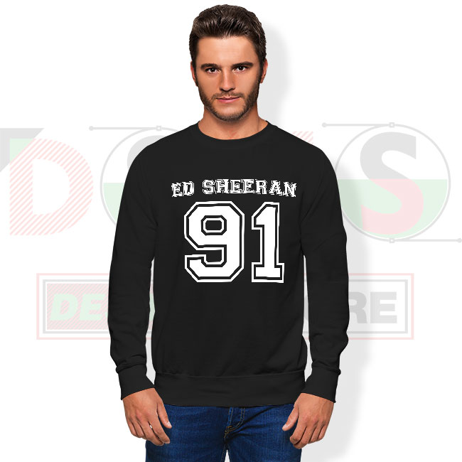 Divide-inspired Ed Sheeran ’91 fan sweatshirt graphic