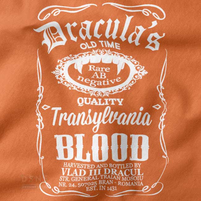 Dracula Blood Daniels Halloween sweatshirt with spooky graphic