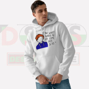 Ed Sheeran cartoon hoodie with The A Team inspired graphic