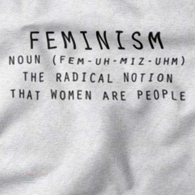 Feminism is the radical notion quote sweater unisex fit