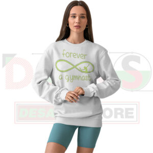Forever Gymnast graphic sweatshirt for gymnastics lovers