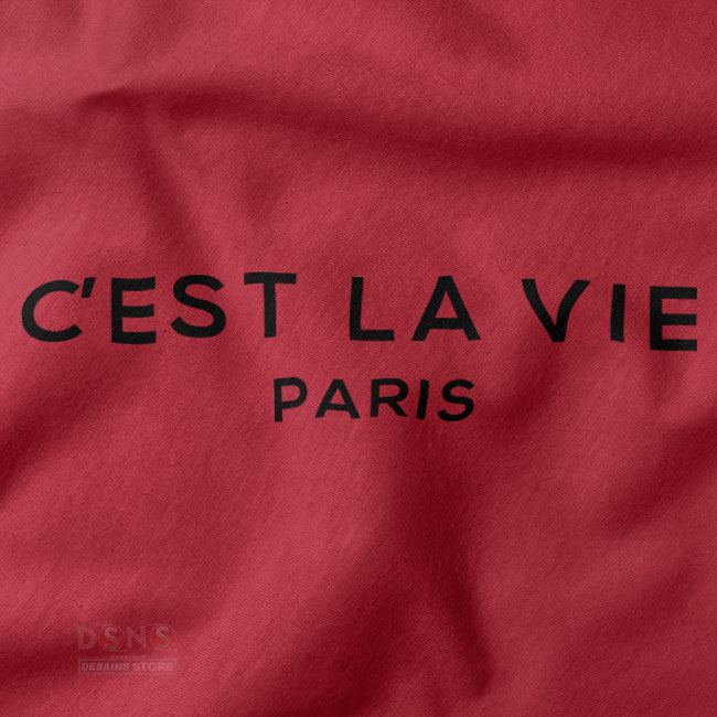 French-inspired Paris La Vie sweatshirt with clean chest graphic