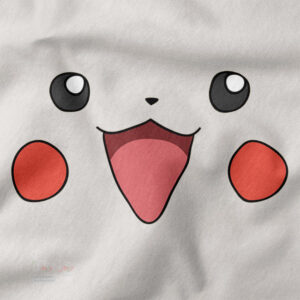 Funny Pikachu graphic sweatshirt with kawaii smile design