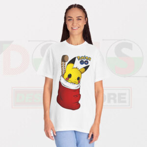 Funny Tshirt - Christmas Pikachu Pokemon Go
