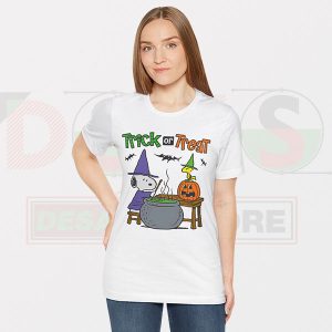 Funny Tshirt - Snoopy Halloween Trick or Threat