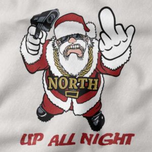 Funny adult humor holiday sweatshirt in Christmas style