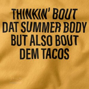 Funny taco lover tank top for summer streetwear outfits