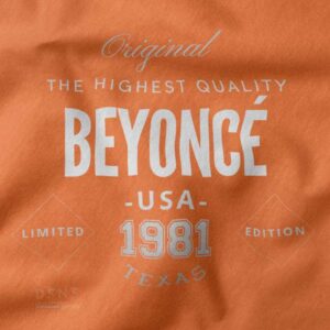 Graphic Original Tshirt closeup - Beyoncé Texas Place of Birth