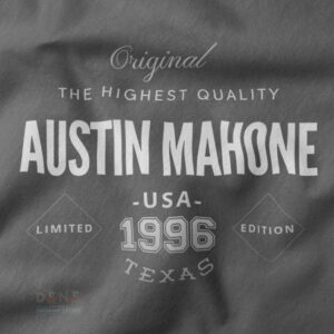 Graphic Original closeup Tshirt -  Austin Mahone Texas Place of birth