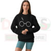 Harry Potter glasses and lightning scar symbol sweatshirt