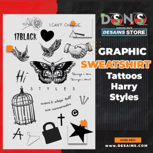 Harry Styles Tattoo Art Graphic Merch Sweatshirt