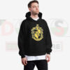 Hufflepuff House Logo Hoodie in Black