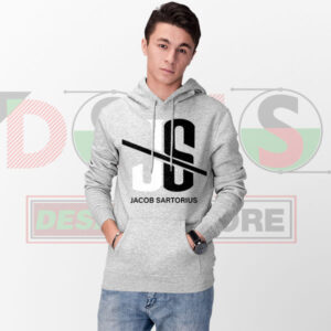 Jacob Sartorius hoodie with minimalist JS logo graphic