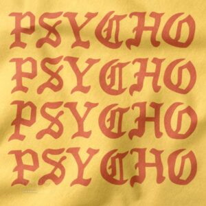 Kanye West inspired Yeezy sweatshirt with Psycho print