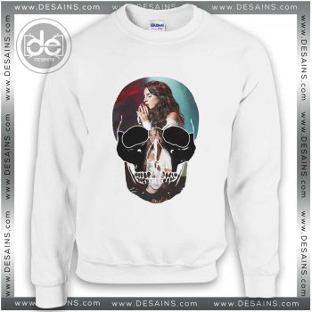 Sweatshirt Lana Del Rey Head Skull Sweater Womens and Sweater Mens