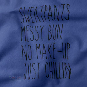 Lazy day aesthetic crewneck with comfy lifestyle graphic