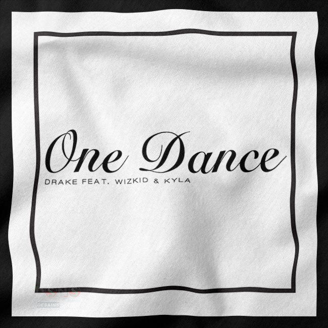 Merch Graphic Tshirt closeup - Drake One Dance Cover Song (2)