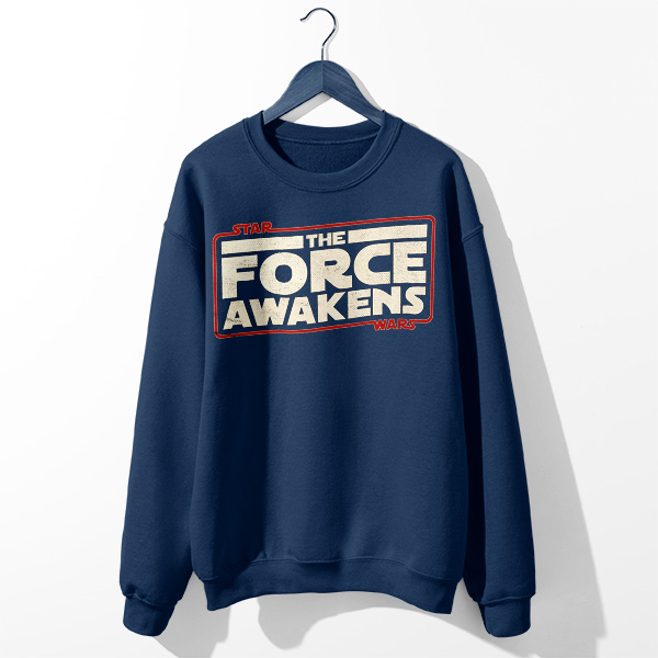 Merch Movie Sweatshirt Navy Star Wars The Force Awakens Timeline