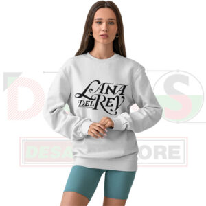 Minimalist Lana Del Rey typo-style celebrity sweatshirt