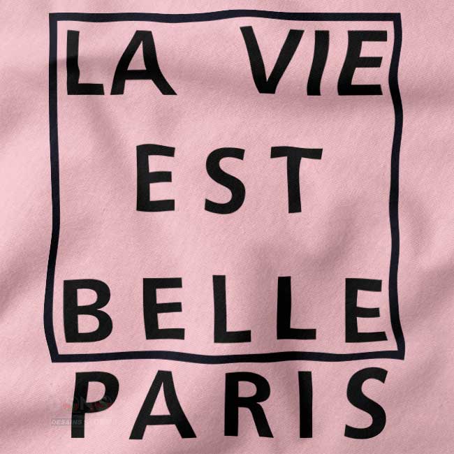 Minimalist Paris quote tank with French typography