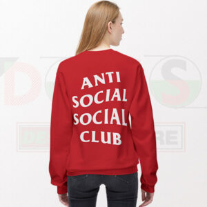 Minimalist parody Womens sweatshirt – Anti Social design