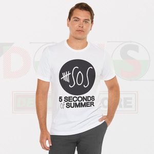 Music Band Tshirt - 5SOS Black Logo