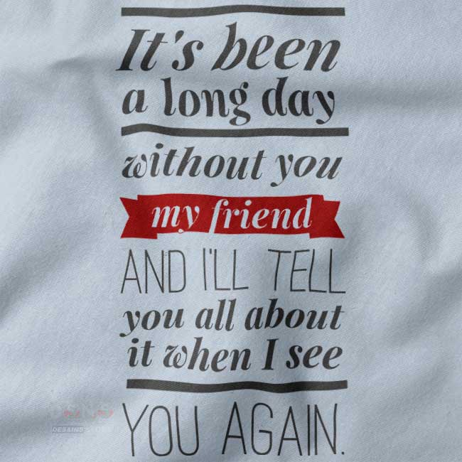 Music tribute crewneck with aesthetic See You Again graphic