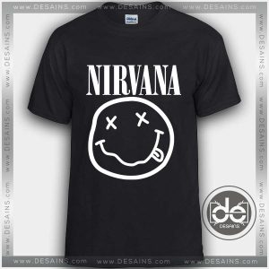 Buy Tshirt Nirvana Smile Logo Tshirt mens Tshirt womens Tees Size S-3XL