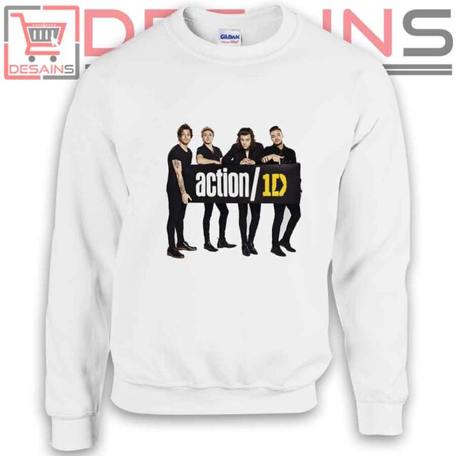 One Direction Action 1D Poster Sweatshirt