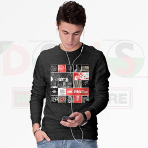 One Direction fan-inspired tour story graphic sweatshirt