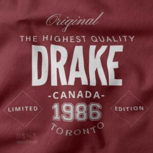 Original Graphic closeup Tshirt - Drake Toronto Canada Birthplace
