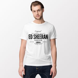 Original Tshirt White Ed Sheeran Hebden Bridge Birthplace
