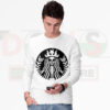 Pastel goth coffee sweatshirt with cute funny graphic design