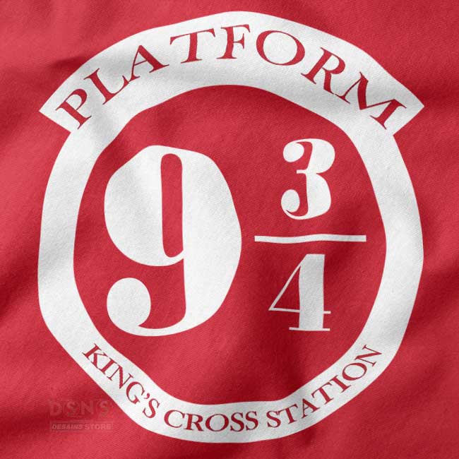Platform 9 34 Harry Potter hoodie with Hogwarts Express logo.