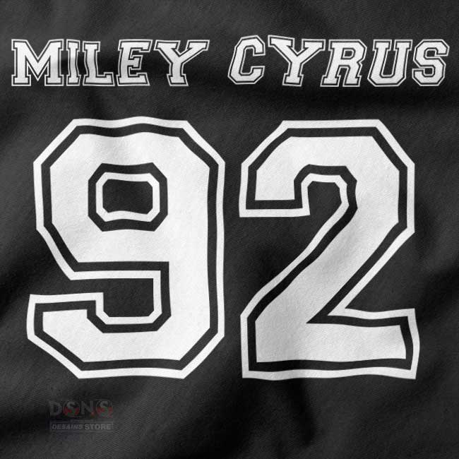 Retro Miley Cyrus fan merch sweater with 92 graphic