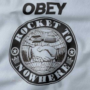 Retro cartoon rocket graphic crewneck in unisex fit