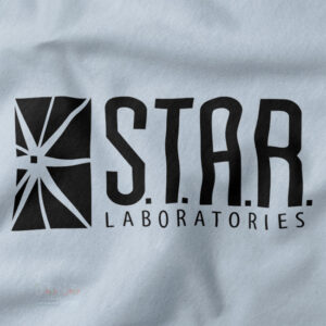 STAR Labs inspired hoodie with The Flash aesthetic graphic