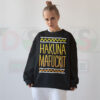 Sarcastic Hakuna Mafuckit crewneck sweater in streetwear style