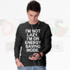 Sarcastic lazy mood crewneck sweater design