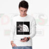 Sarcastic meme sweatshirt featuring All Type No Face text