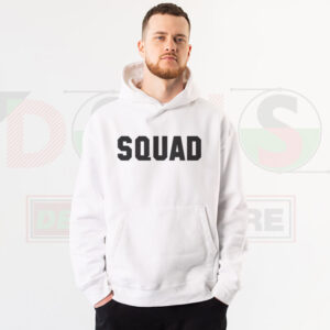 Squad Game Hoodie featuring player number and mask graphic
