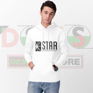 Superhero-themed hoodie inspired by STAR Labs design