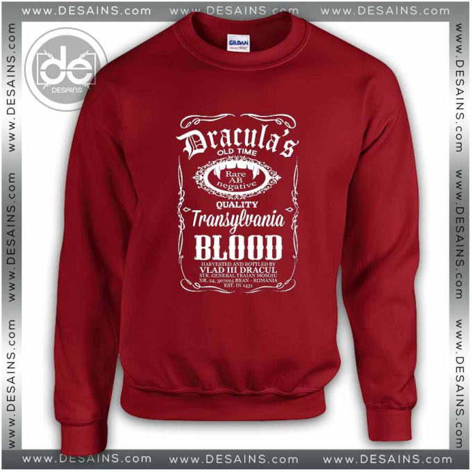 Sweatshirt Blood Dracula Daniels Sweater Womens and Sweater Mens