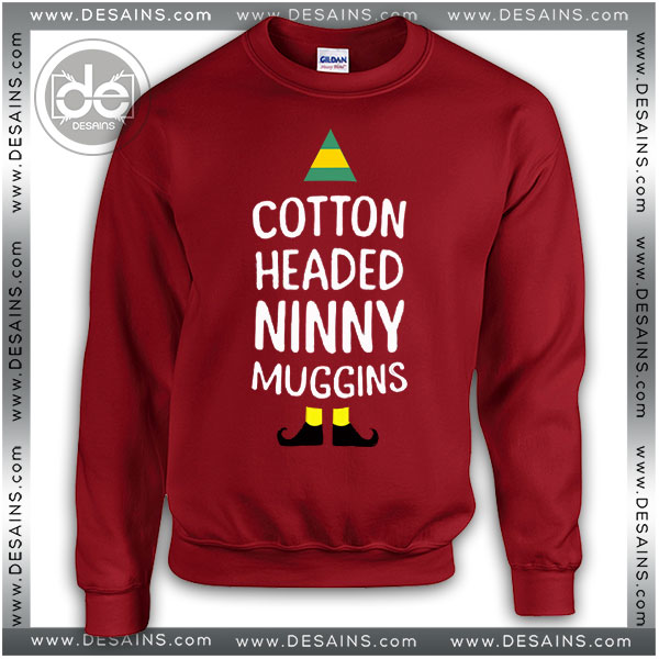 Sweatshirt Headed Ninny Muggins Elf Sweatshirt Womens Sweaters Mens
