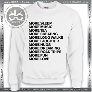 Buy Sweatshirt More Life Goals Sweater Womens and Sweater Mens