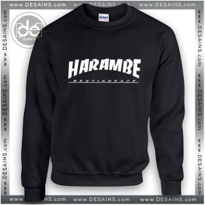 Sweatshirt Thrasher Rip Harambe Sweater Womens and Sweater Mens