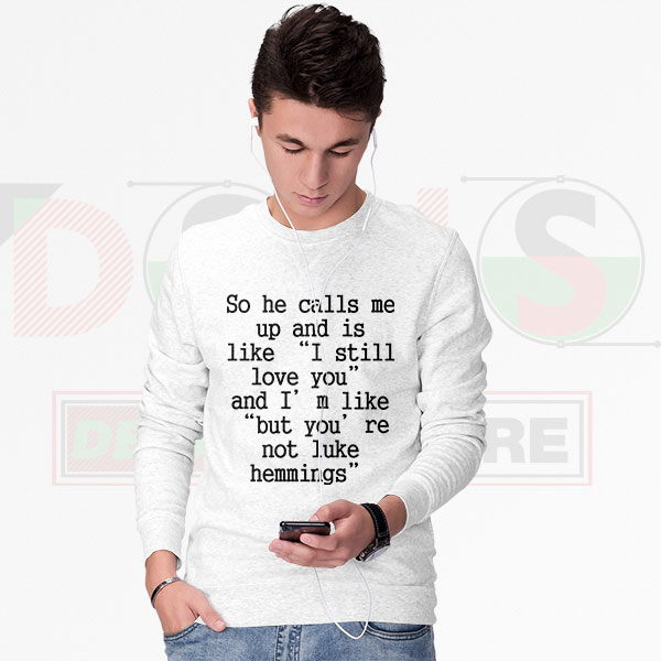 Sweatshirt with “You Are Not Luke Hemmings” funny quote