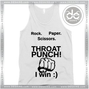 Tank Top Paper Scissors Throat Punch Custom Tank top Womens Mens