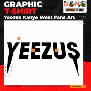 The Iconic Yeezus Album Logo Graphic T-Shirt